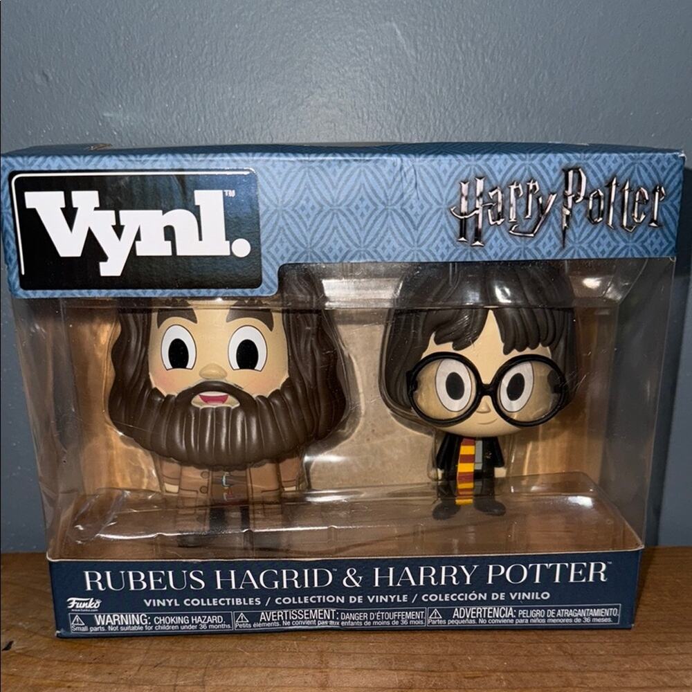 Harry Potter Vynl Collectible Figures Rubeus Hagrid & Harry Potter vinyl Funko